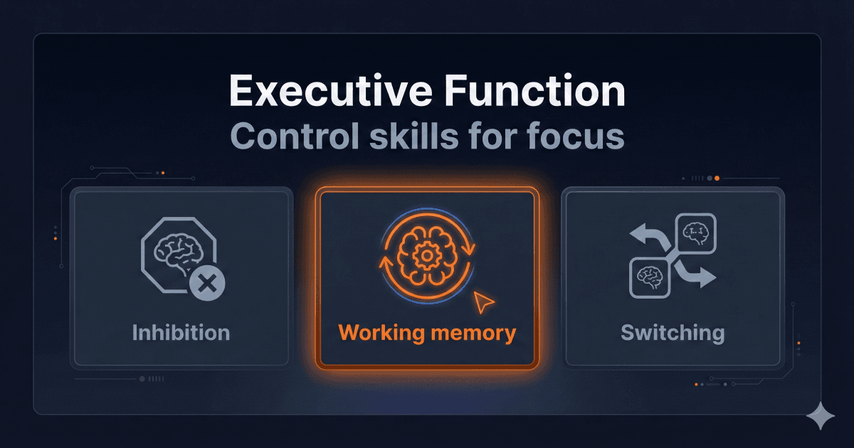 Executive Function Explained: The Skills Behind Self-Control and Focus