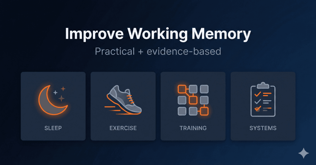 How to Improve Working Memory (Evidence-Based, Practical)