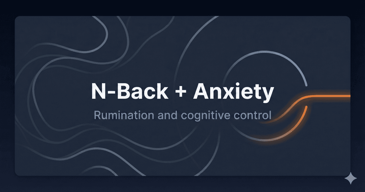 N-Back and Anxiety: Can Working Memory Training Help Rumination?